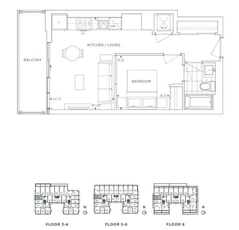 400 Dufferin Street Studio-3 Beds Apartment for Rent - Photo Gallery 74